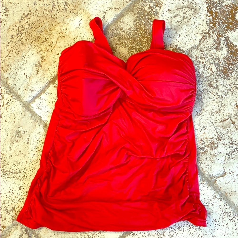 Anne Cole red tankini size 16w